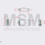 MK18 Skizze Mehrduesen Markierkopf Farbmarkiersystem | MSM Markiersysteme Kennzeichnungssysteme